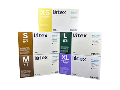 Latex engangshandske 5g - 100 stk. - M