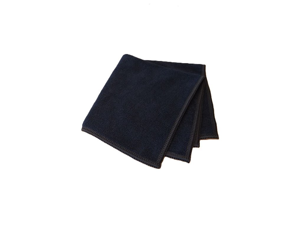 Microfiberklude, Premium Svanemærket, 32x32 cm (sort)