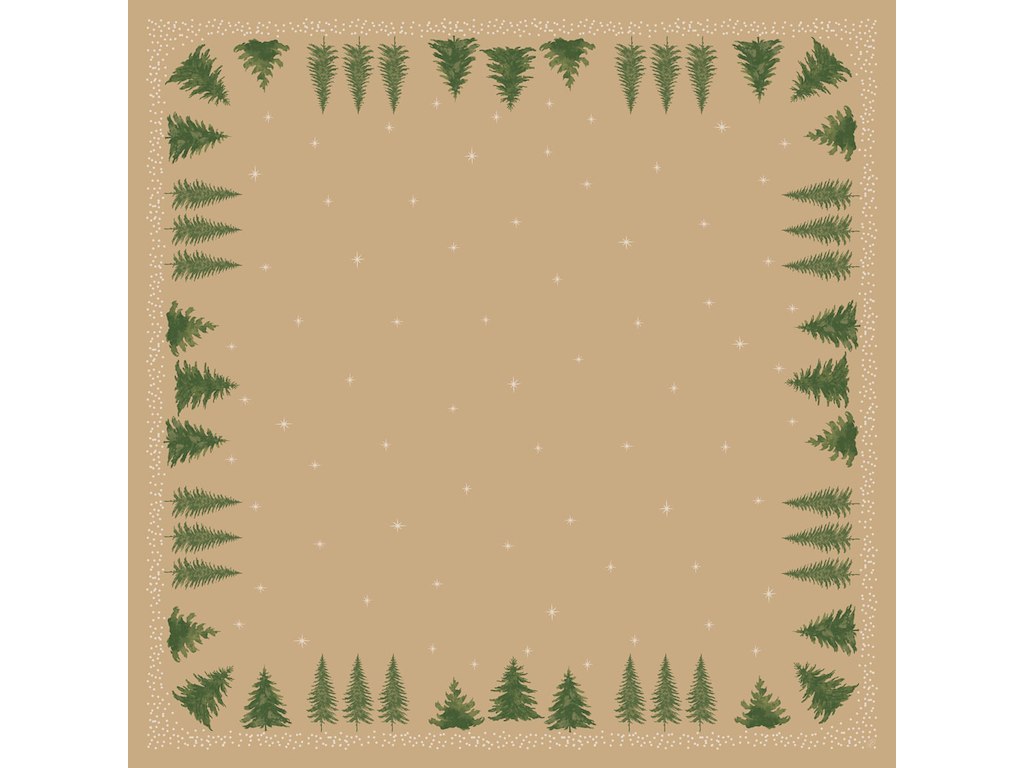 Dug Stikdug Bio Dunicel 84 x 84cm Humble Trees Brun