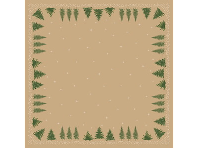 Dug Stikdug Bio Dunicel 84 x 84cm Humble Trees Brun