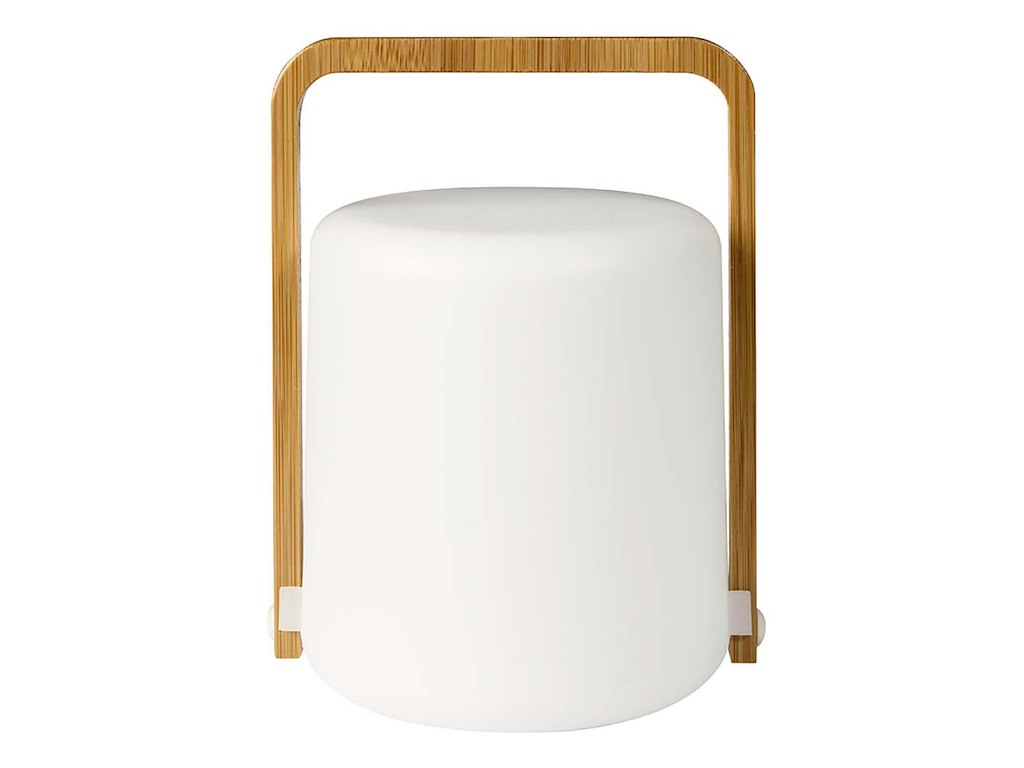 Lysholder Duni 148x108 mm Bambus/Hvid til LED lys