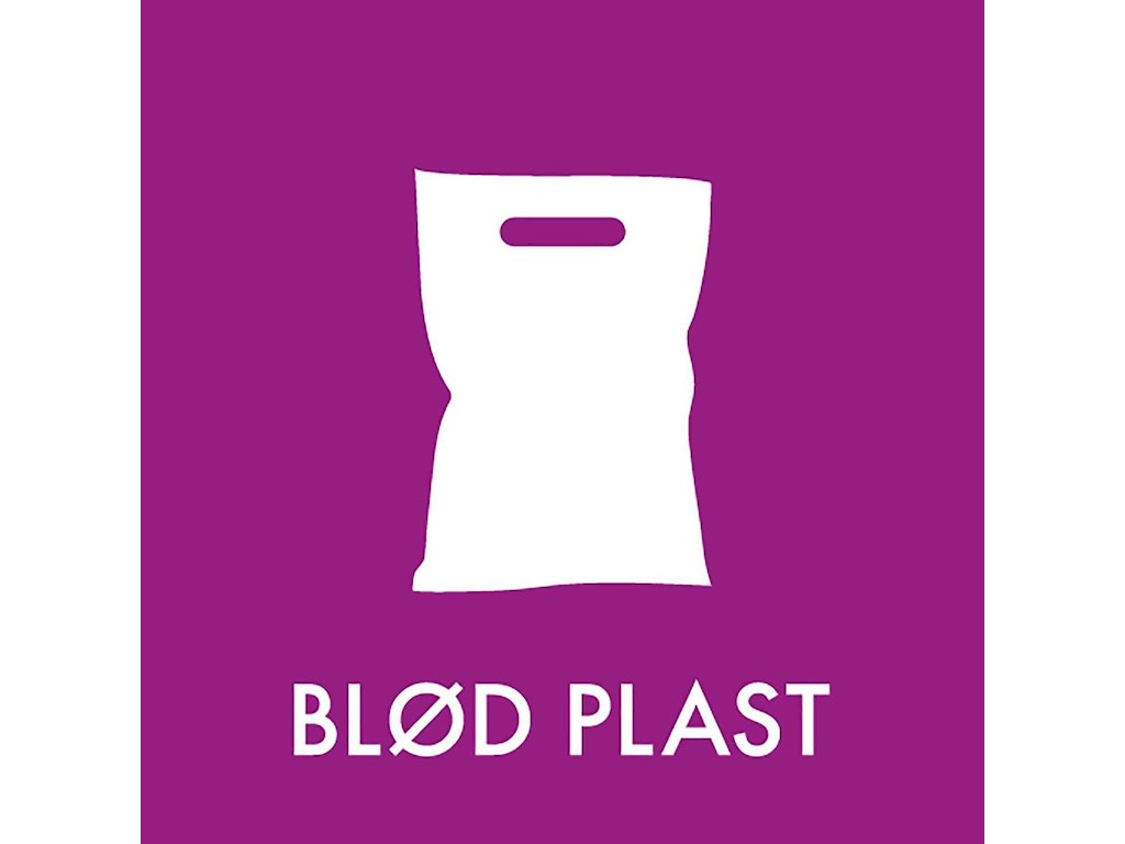 Piktogram BLØD PLAST 12x12 cm