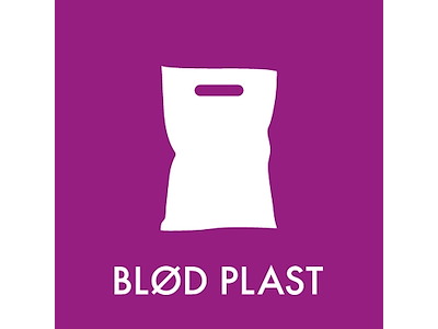 Piktogram BLØD PLAST 12x12 cm