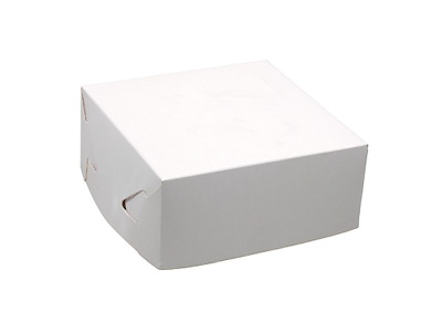 Kageæske fold selv nr 13 høj L160xB160xH70mm pap hvid