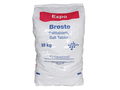 Maskinopvask Salt Tabs Brøste Expo Salttabletter 25kg til blødgøringsanlæg