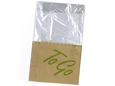Sandwichpose Catersource 215x130 mm PE To Go Snack Bag Brun
