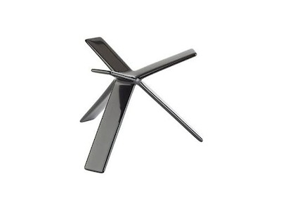 Buffetstander STAR 12 cm Gummibelagt Metal Sort