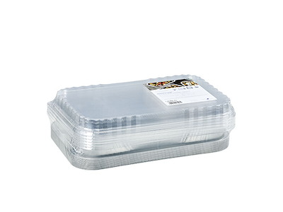 Alubakke Ready2Cook 1896ml L293xB193xH45mm med Apet plastlåg 10 sæt sampak