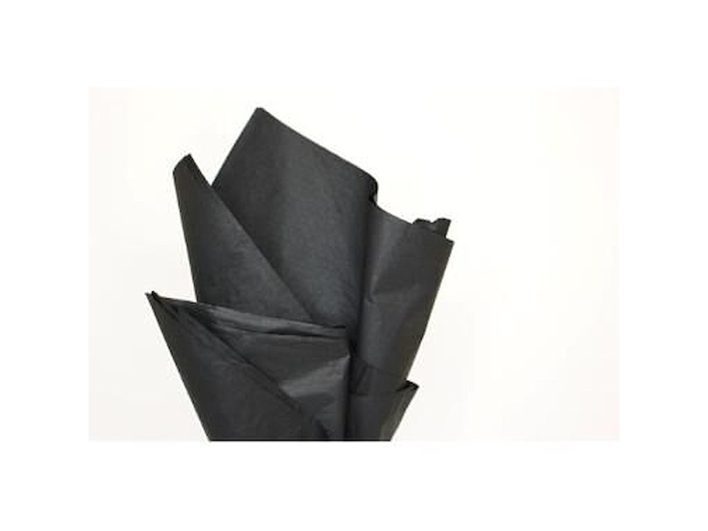 Silkepapir 50x75 cm Nr.14 Sort