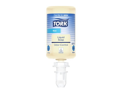 Håndsæbe Flydende Tork Odor Control 1000ml Ecolabel u. Farve/Parfume til S4 disp