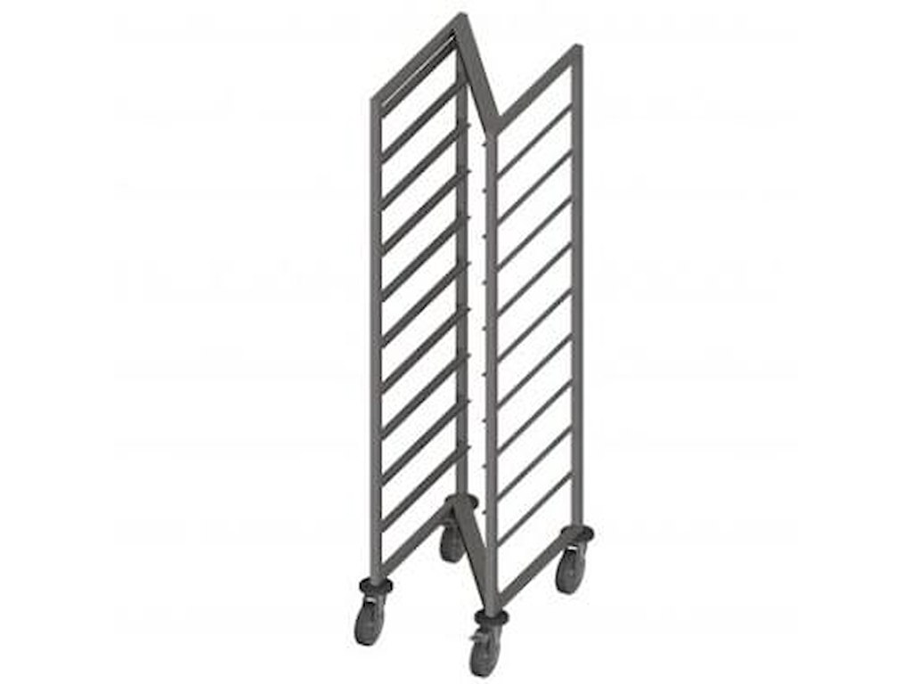 Stikvogn Z Enkel 16 stik 39x56x174 cm Rustfri stål til 1/1 GN