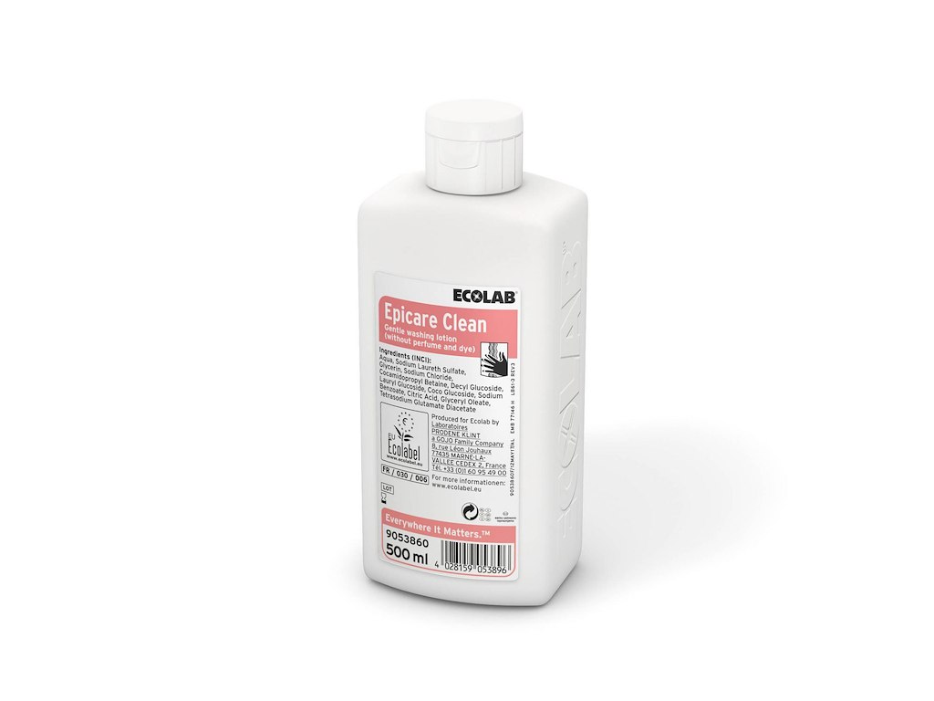 Håndsæbe/Vaskelotion Epicare Clean 500ml Ecolabel uden Parfume til hænder