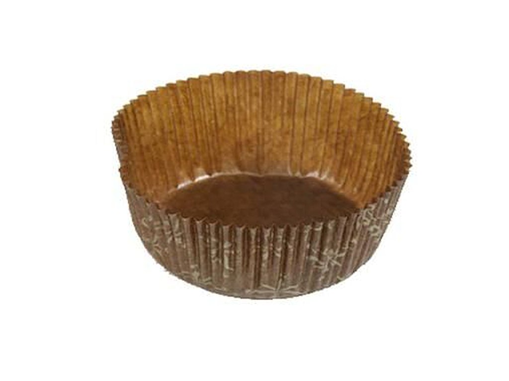 Kagekapsel nr 11 Ø55x28 mm Brun/Guld