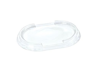 Låg 176x116x17 mm Oval APET Klar
