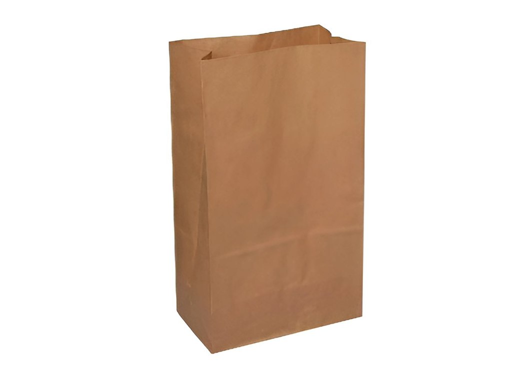 Klodsbundspose 250x150x430 mm 16 ltr 70 gr FSC Brun