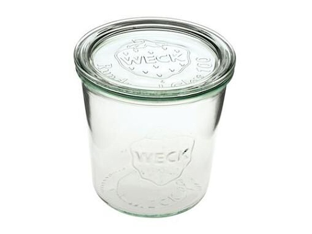 Patentglas Weck 580 ml Ø10.8x10.65 cm uden Låg Glas