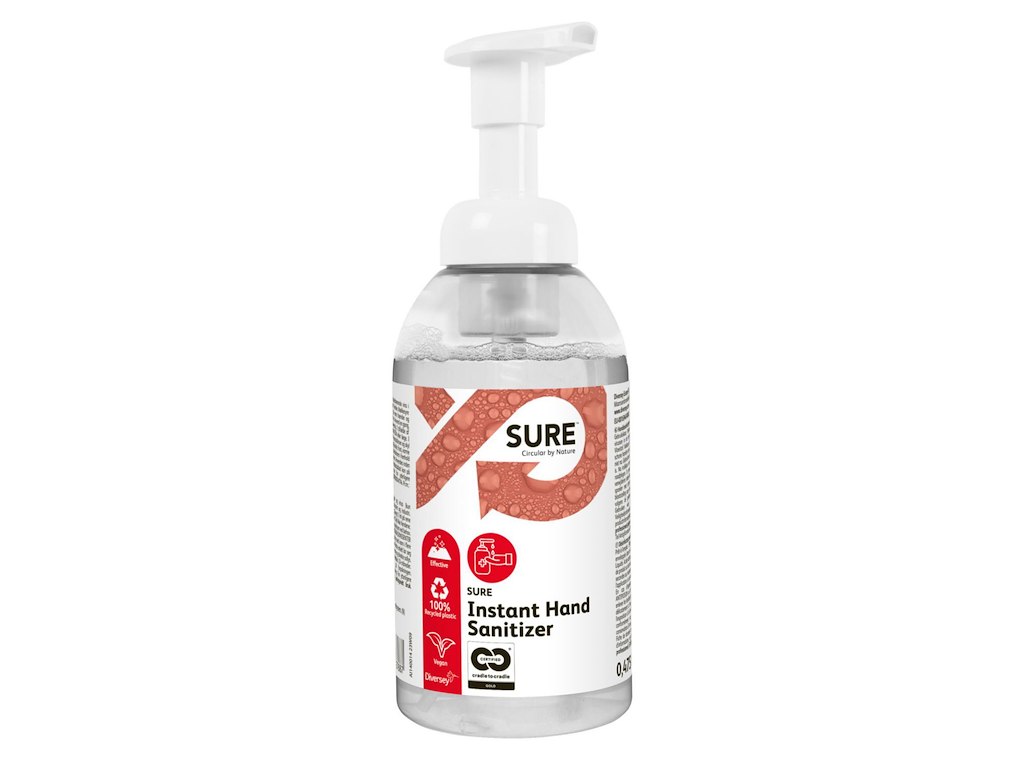 Hånddesinfektion Sure Instant Hand Sanitizer Mild 475ml med Parfume og Pumpe Bio