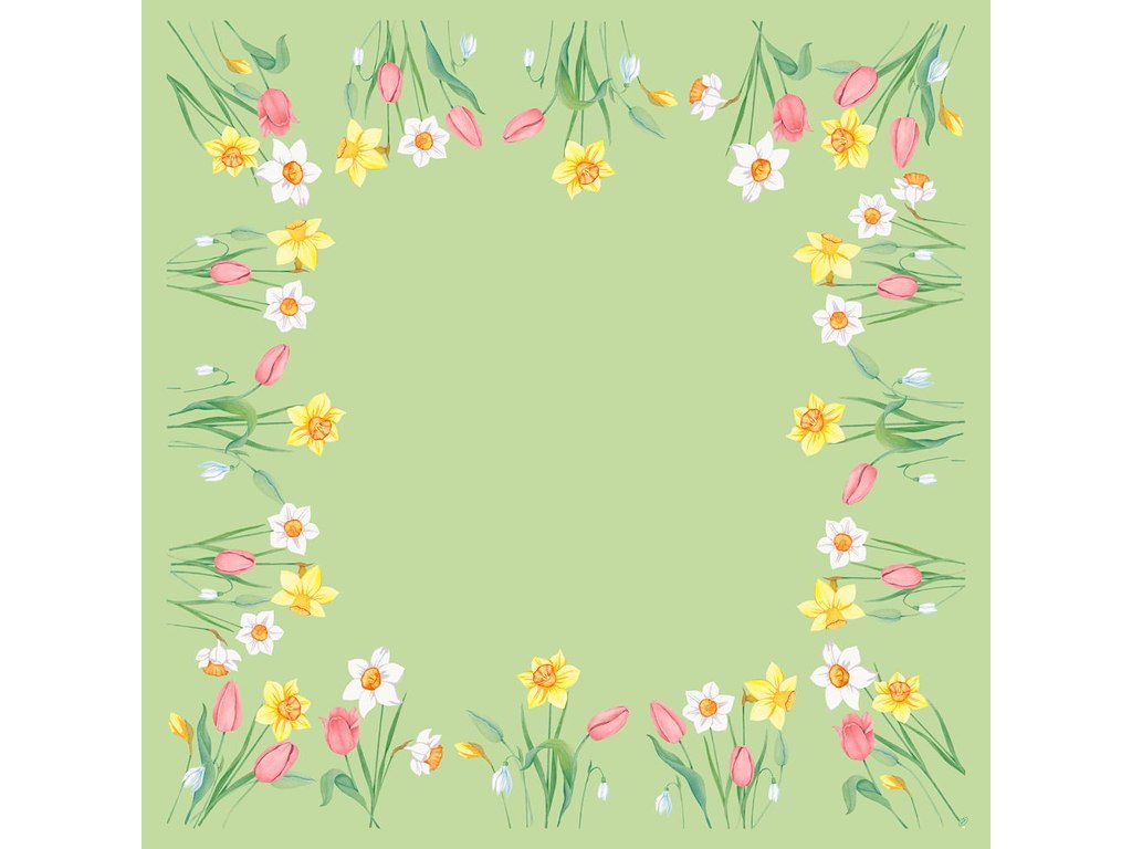 Dug stikdug Bio Dunicel Spring Melody 84 x 84cm Floret