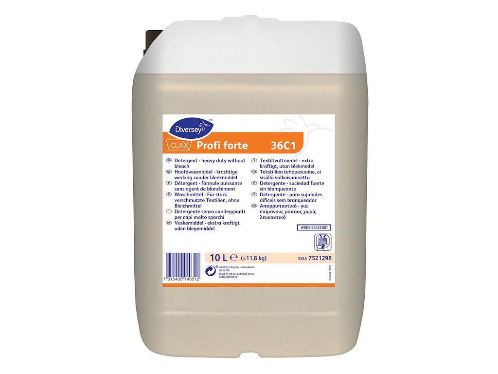 Tøjvask Flydende CLAX Profi Forte til Hvide tekstiler til Auto-dos 10 ltr