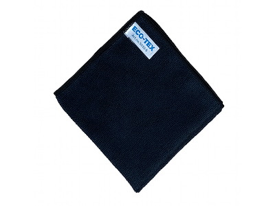 Microfiberklud Neutral Økotex 32x32 cm Sort