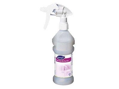 Flaske Tom Skum 300ml med Hoved/Label Grå/Hvid til Room Care R9 Pur-Eco