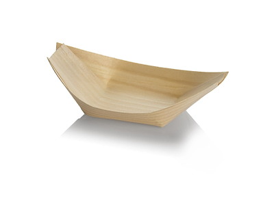 Båd bakke 110x70x20mm træ natur