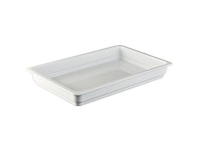 Fad 1/1 GN 53x32x6.5 cm Ovnfast Porcelæn Hvid