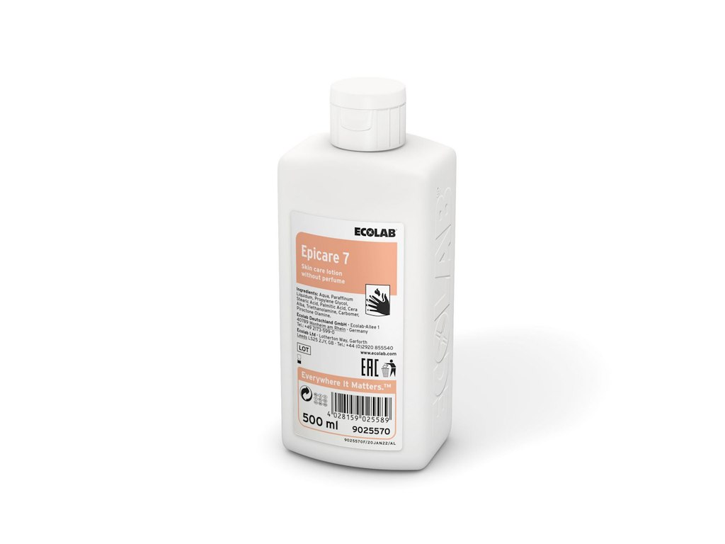 Lotion Ecolab Epicare 7 500ml uden parfume til hænder og krop