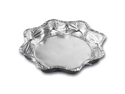 Alubakke 600 ml Ø216x25 mm Stjerne Sølv