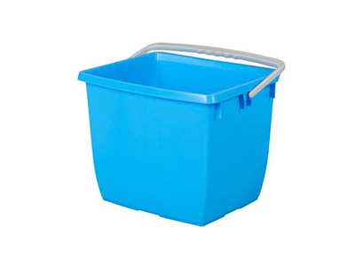 Spand 13 ltr Firkantet Blå