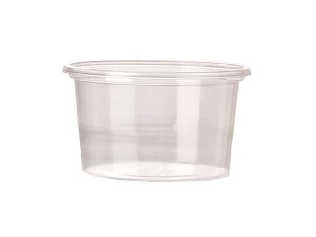 Dressingbæger 80 ml Ø70 mm Rundt PS Klar