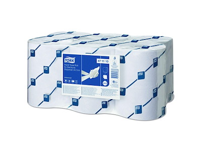 Håndklæderulle Tork H13 2-lag Ecolabel 24.7cm x143m Hvid