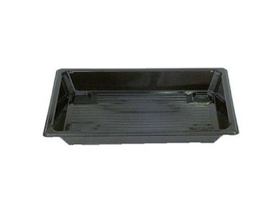 Bakke Sushi 213x146x28 mm Mellem APET Sort OMPAK 6 ps x 50 stk/krt