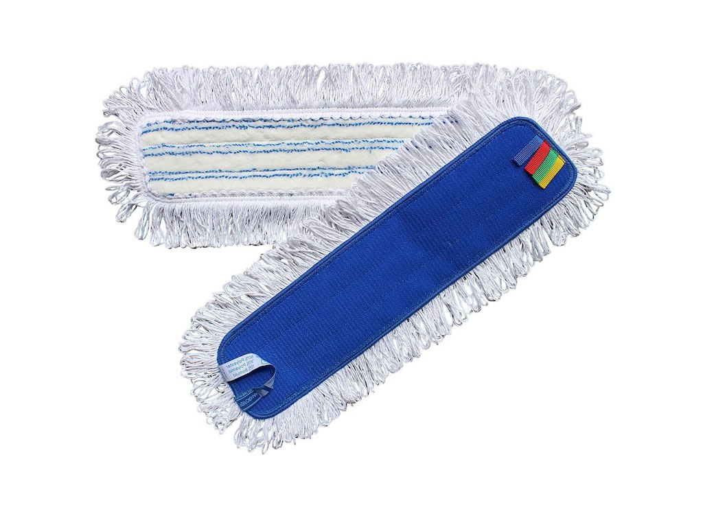 Moppe Velcro Universal Mop Max Plus 40cm Microfiber Öko-tex med Løkker Tør/Våd
