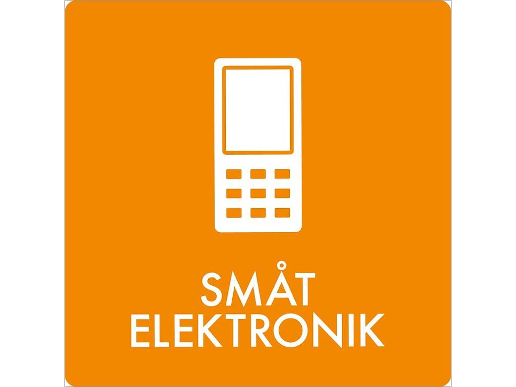 Piktogram Småt elektronik 60x60mm