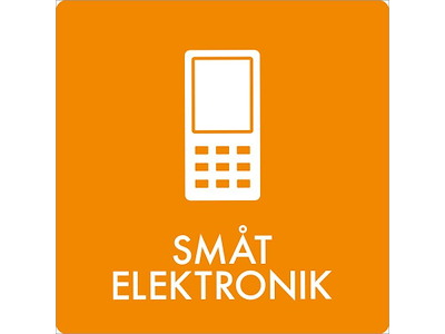 Piktogram Småt elektronik 60x60mm
