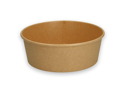 Salatskål Verive Rund 500ml Ø150xH47mm Pap/PLA Brun