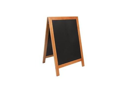 Gadeskilt Securit 55x85 cm Teak ramme