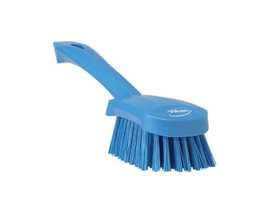 Håndbørste Stiv 270mm med Kort skaft  Blå