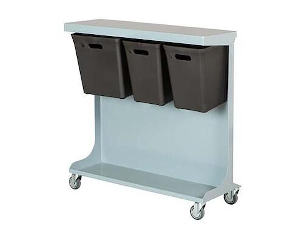 Affaldsvogn kildesortering med 3 fraktioner