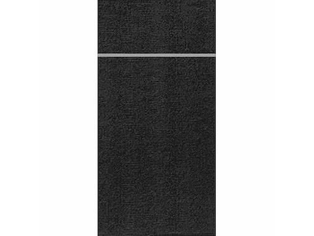 Serviet Duniletto airlaid 40x48cm til bestik Sort