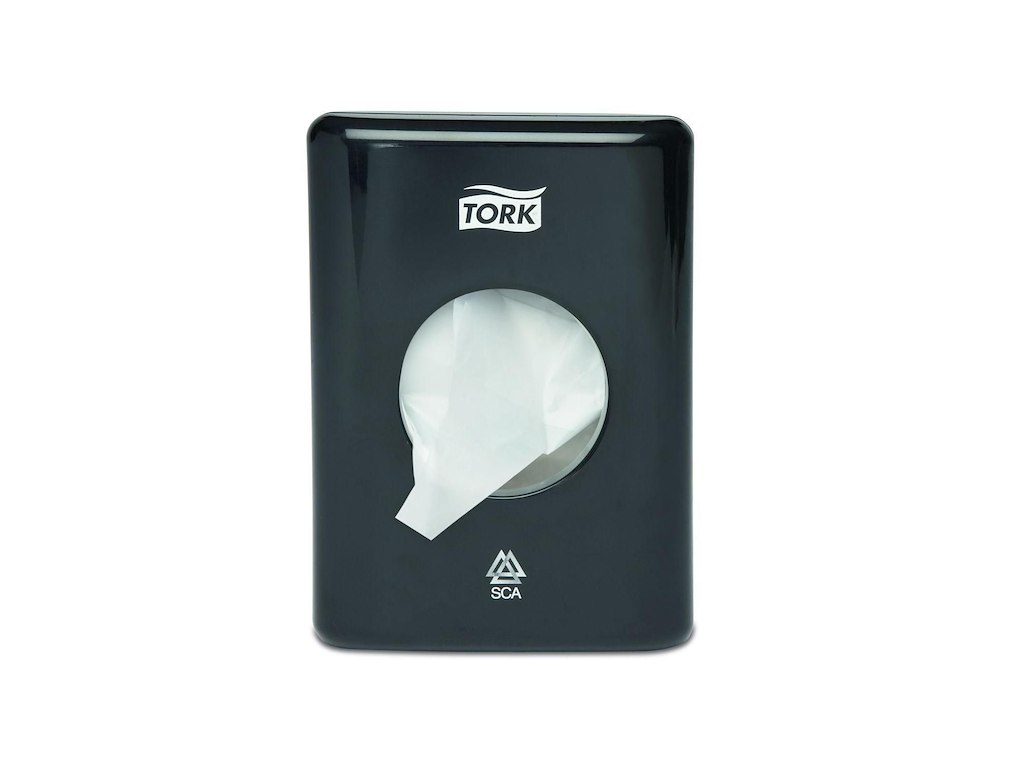 Dispenser Hygiejneposer Tork B2 Plast Sort Pose på 11975