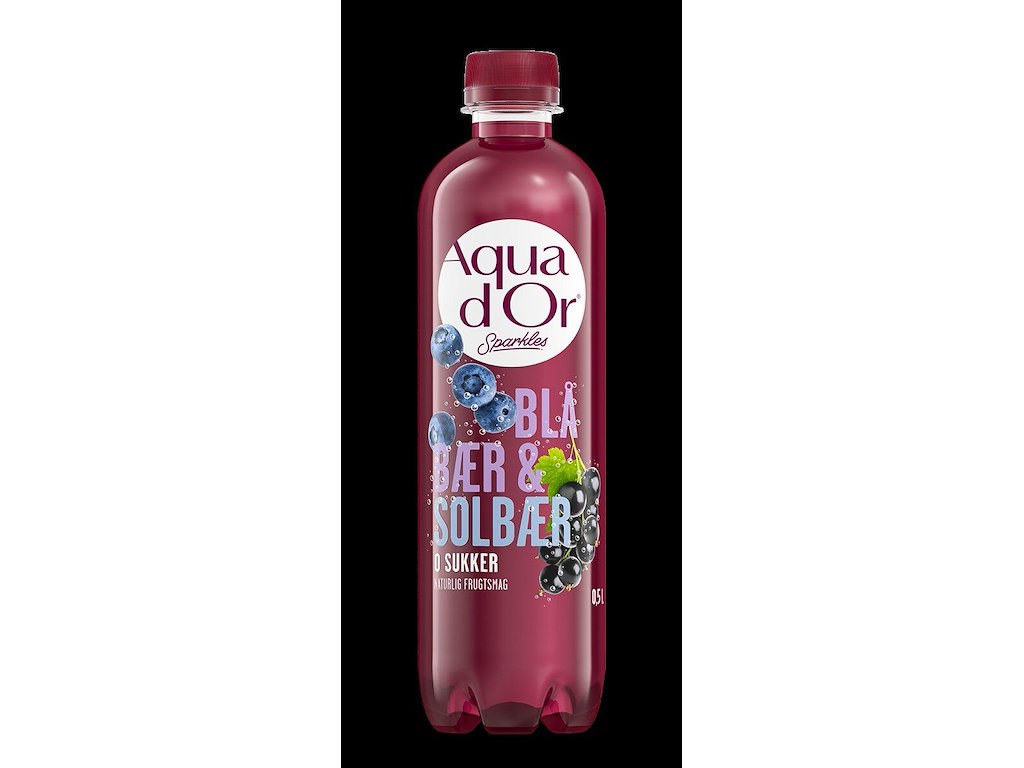 Mineralvand Aqua d'Or Blåbær/Solbær 0.5 ltr med Brus
