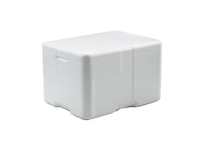 Termokasse 17 ltr 40x30x25 cm Coolsafe Medium med Låg EPS Hvid