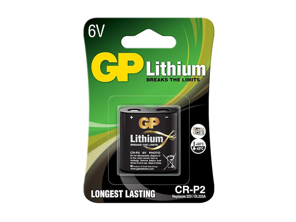 Batteri GP Lithium CR-P2 1stk/pk