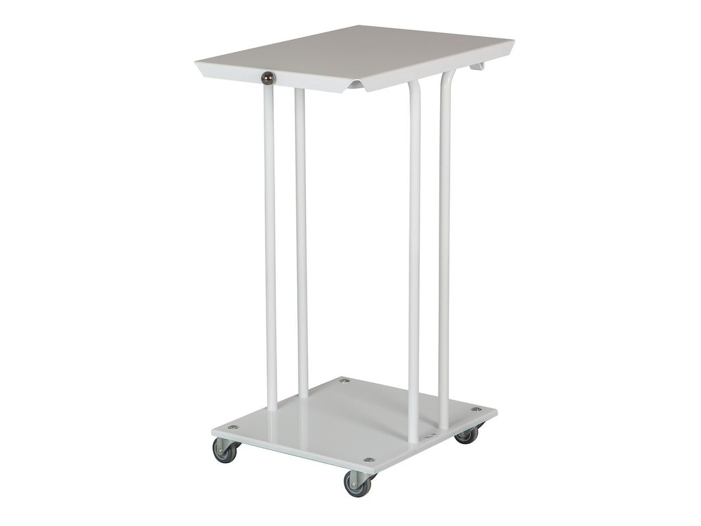 Affaldsstativ 110 ltr med Låg med Bøjle Hvid