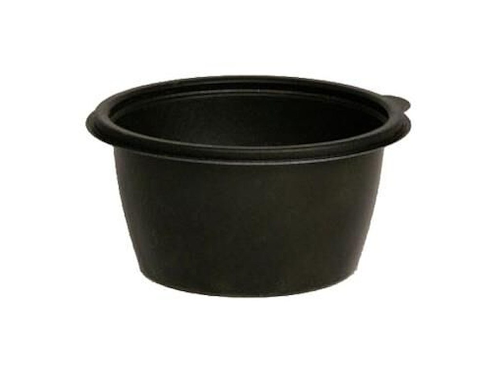 Bæger 500 ml Ø127x64 mm til Suppe Rund PP Sort