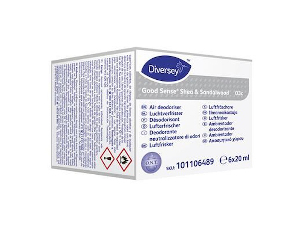 Luftfrisker Aerosol Good Sense Shea & Sandalwood O1c 20ml med Parfume til disp