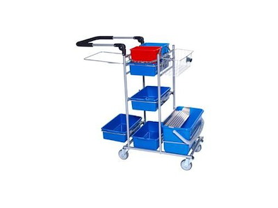 Rengøringsvogn Ergo Drypsystem med 2 stk 6 ltr spande/1 stk 22 ltr drypspand