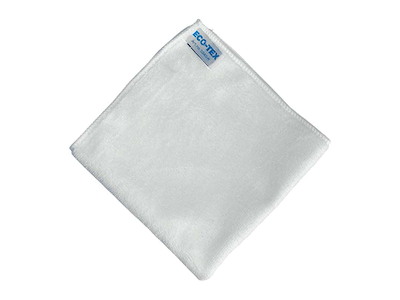 Microfiberklud Neutral 40x40cm Økotex Hvid